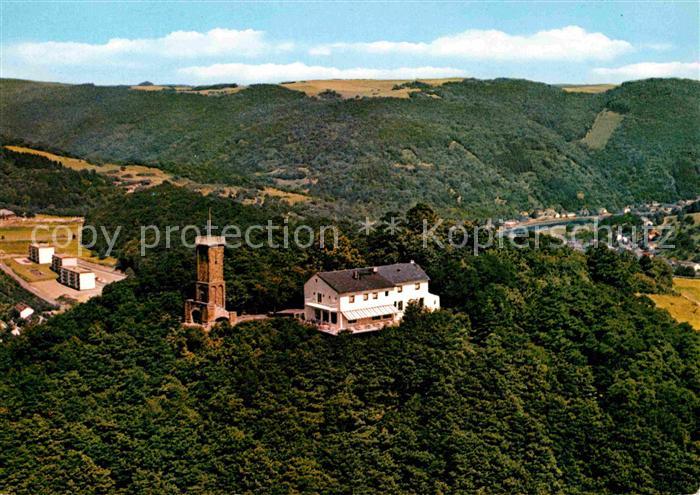 Bad Ems Cafe Restaurant Berghotel Concordiaturm Fliegeraufnahme