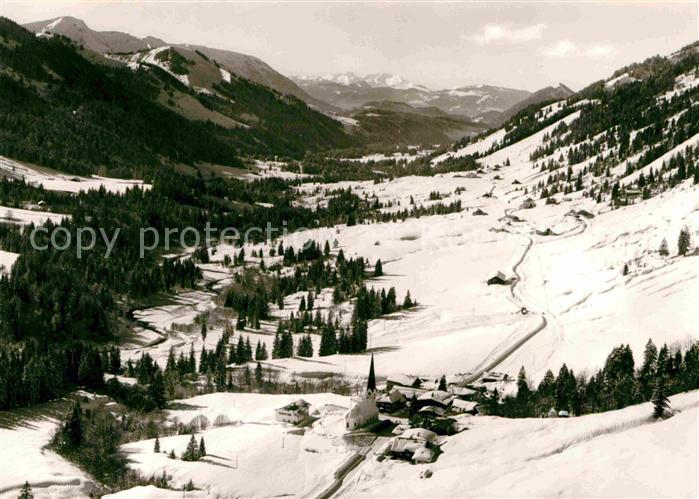 Balderschwang Hoechste Passstrasse Deutschlands Winterpanorama Alpen