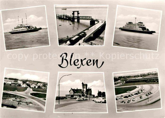 Blexen Faehre Panorama Bahnhof