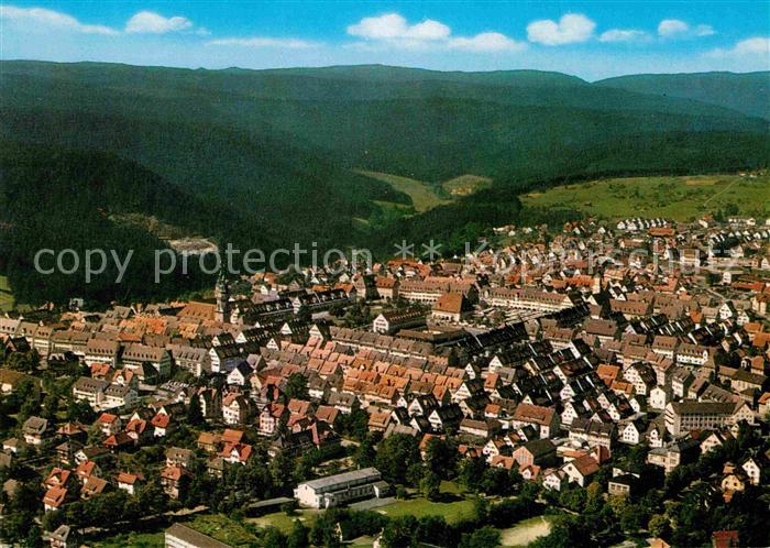 FREUDENSTADT BW Hoehenluftkurort Wintersportplatz Schwarzwald Fliegeraufnahme