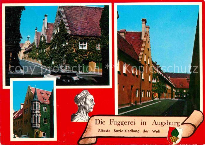 Augsburg Fuggerei aelteste Sozialsiedlung der Welt