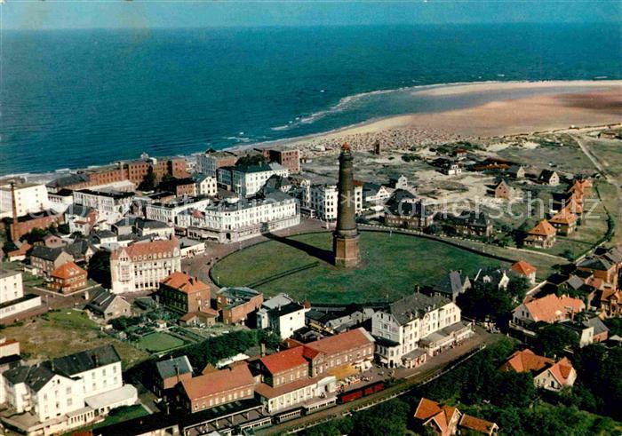 BORKUM Nordseebad Niedersachsen Leuchtturm Fliegeraufnahme