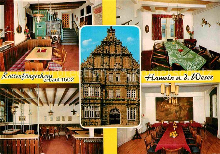 Hameln Weser Rattenfaengerhaus 17. Jhdt. Historisches Gebaeude Sage