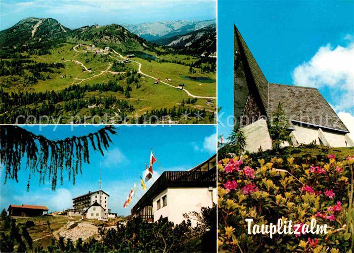 Tauplitzalm Berggaststaette Kirche Alpenpanorama