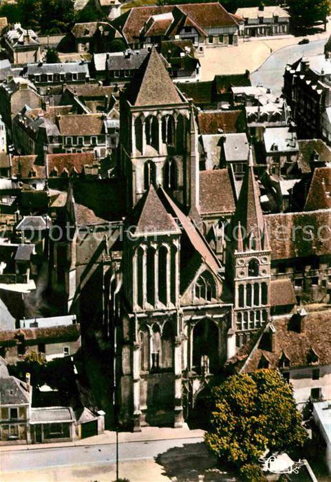 Saint-Pierre-sur-Dives Eglise vue aerienne
