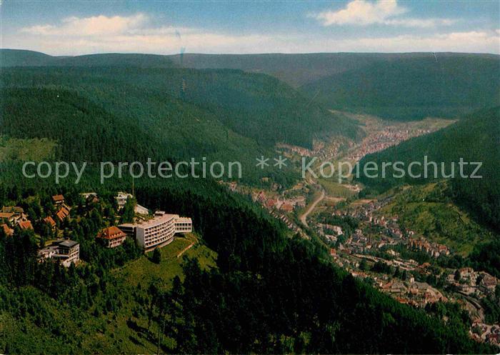 Bad Wildbad Staatsbad im Schwarzwald Fliegeraufnahme