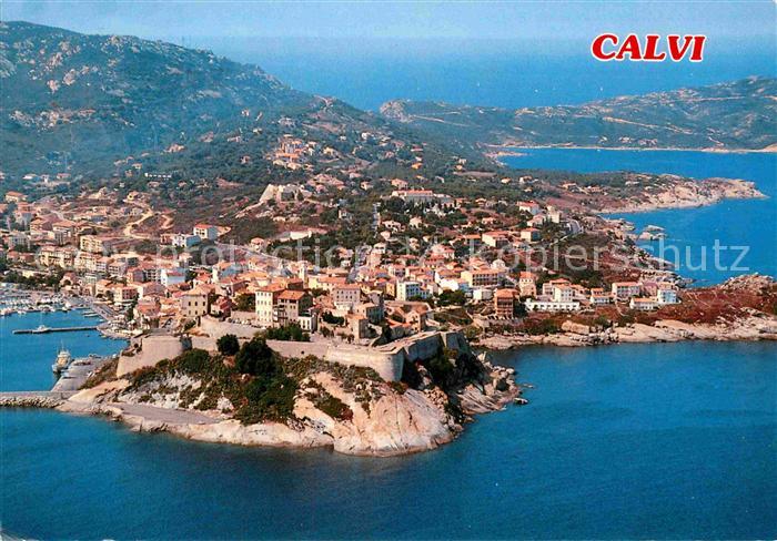 Calvi Port Citadelle et les Golfes vue aerienne