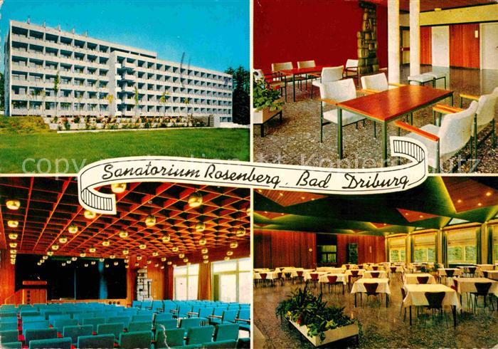 Bad Driburg Sanatorium Rosenberg Saal Speiseraum
