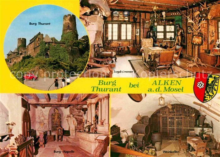 Alken Koblenz Burg Thurant Jagdzimmer Burgkapelle Weinkeller