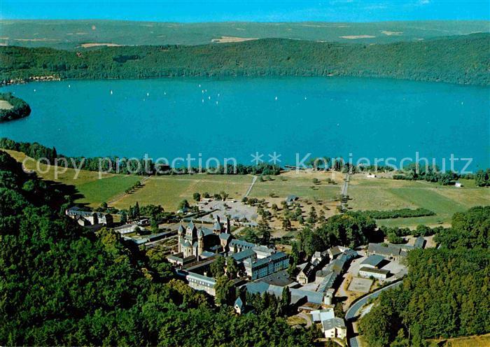 Maria Laach Glees Benediktinerabtei am Laacher See Fliegeraufnahme