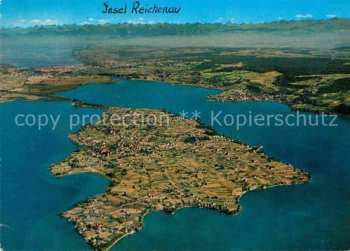 Insel Reichenau Fliegeraufnahme