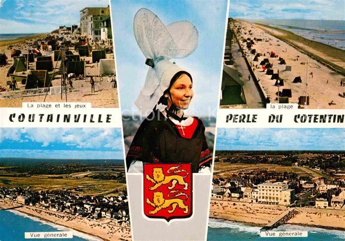 Coutainville Plage et les jeux La plage Vue generale