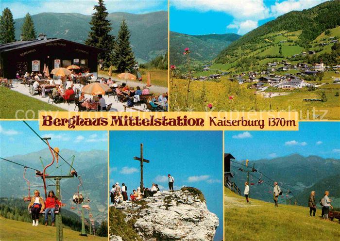 Bad Kleinkirchheim Kaernten Berghaus Mittelstation Kaiserburg Panorama Sessellif