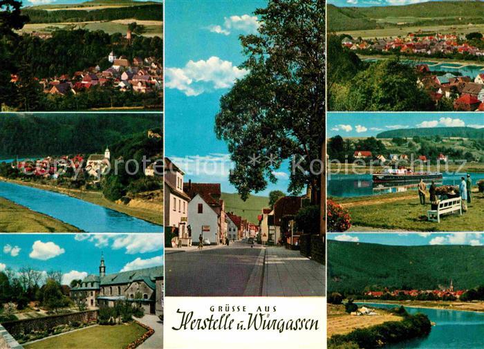 Herstelle Weser mit Wuergassen Teilansichten