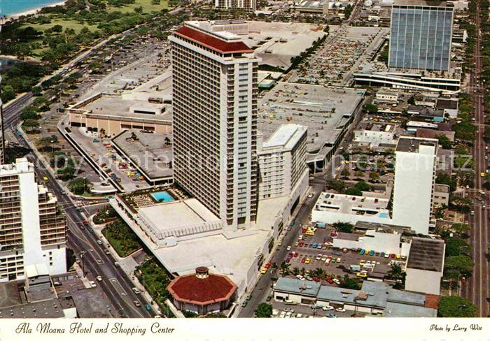Waikiki Ala Moana Hotel and Shopping Center arial view