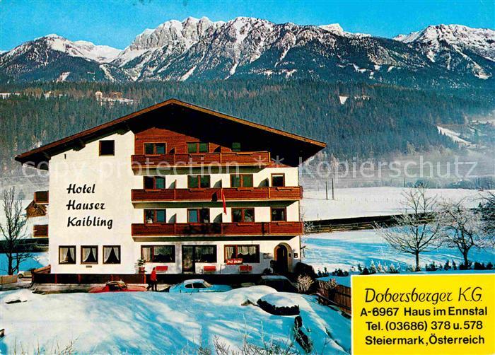 Haus Ennstal Hotel Hauser Kaibling Winterpanorama Alpen