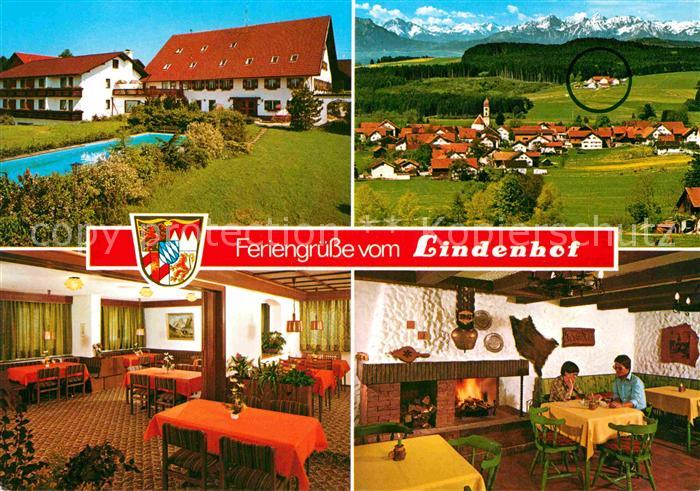 Rettenbach Auerberg Christliches Gaestehaus Lindenhof Gesamtansicht mit Alpenpan