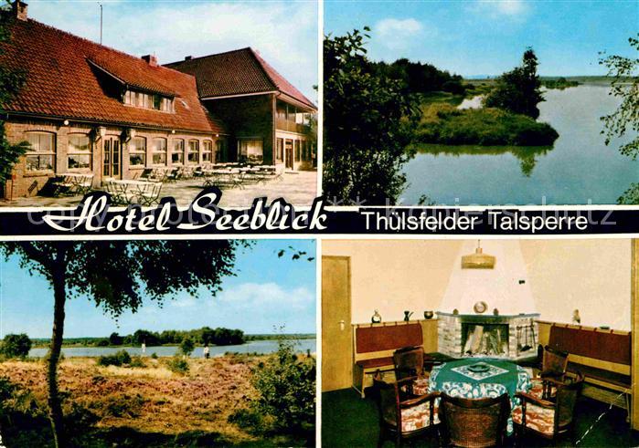 Thuelsfelder Talsperre Hotel Seeblick Kaminzimmer Landschaftspanorama