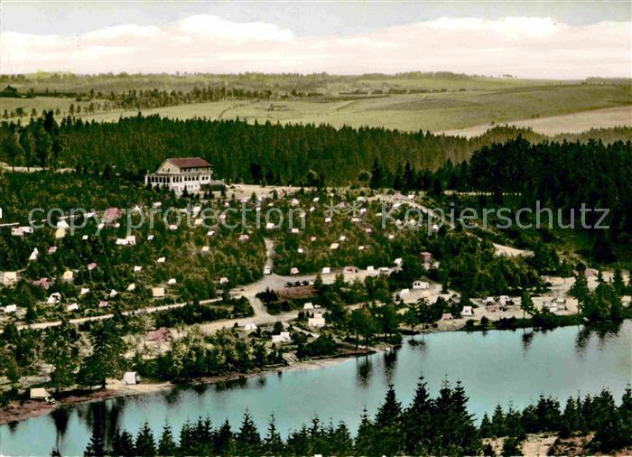 Hahnenklee-Bockswiese Harz Campingplatz am Kreuzeck Fliegeraufnahme