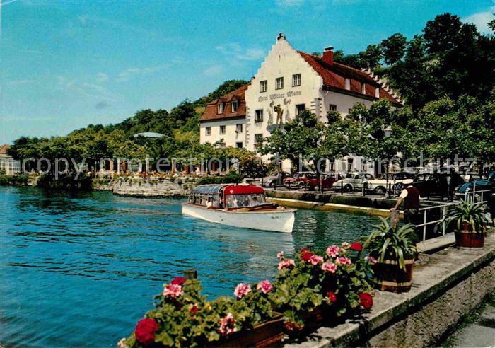 Meersburg Bodensee Hotel Wilder Mann Uferpromenade Ausflugsboot