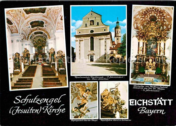 Eichstaett Oberbayern Schutzengel Kirche Inneres Altar Engelsfiguren