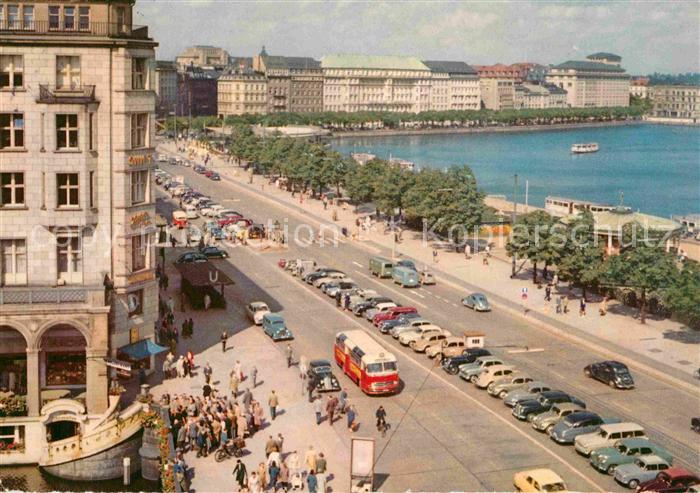 HAMBURG  CITY Jungfernstieg und Binnenalster