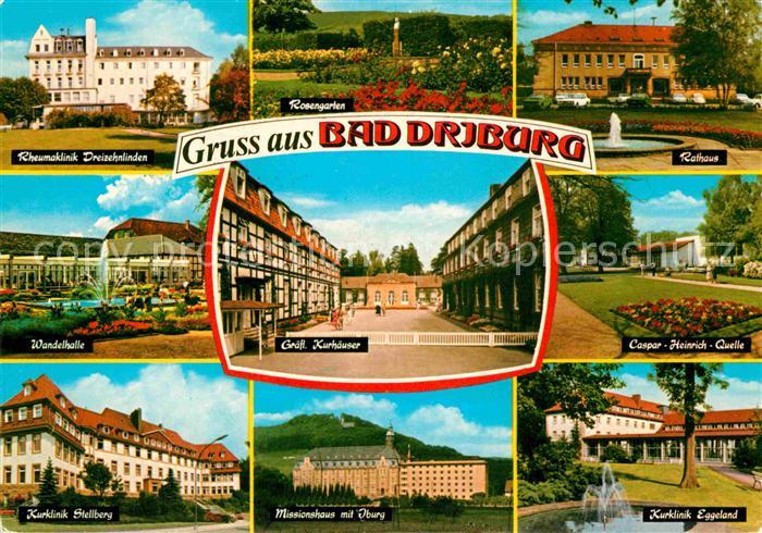 Bad Driburg Rheumaklinik Dreizehnlinden Rathaus Wandelhalle Graefl Kurhaeuser Ku