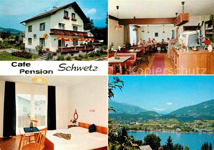 Seeboden Millstaettersee Cafe Pension Schwetz Gaststube Zimmer Panorama