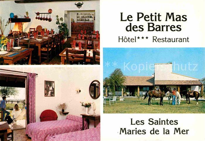 Les Saintes-Maries-de-la-Mer Le Petit Mas des Barres Gastraum Zimmer
