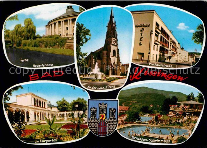 Bad Kissingen Regentenbau Kath Kirche Kurhausstrasse Kurgarten Terrassen Schwimm