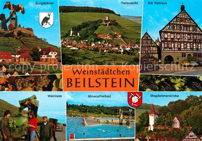 Beilstein Mosel Burgfalkner Teilansicht Rathaus Weinlese Mineralfreibad Magdalen