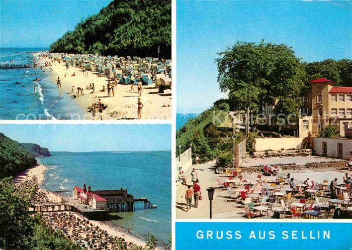 Sellin Ruegen Strand Seebruecke Restaurant Terrasse