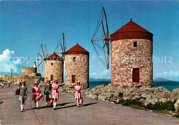 Rhodos Rhodes aegaeis Die Muehlen