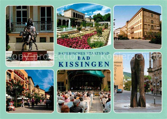 Bad Kissingen Bayer Staatsbad Denkmal Fuerst Franz II Rakoczy Kurpark Kurkonzert