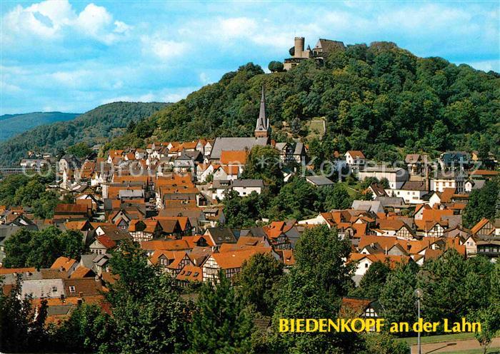Gladenbach Lahn Hessen Ortsansicht mit Schloss