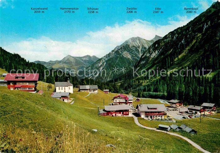 Baad Mittelberg Kleinwalsertal Panorama