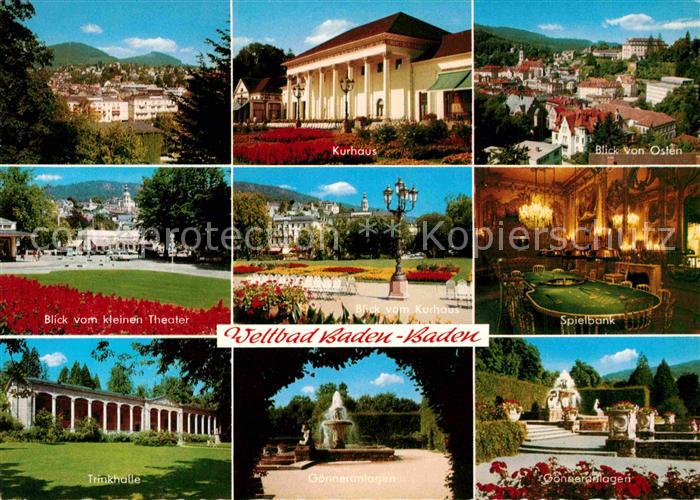 BADEN-BADEN BW Kurhaus Teilansicht Park  Spielbank Trinkhalle Goenneranlagen