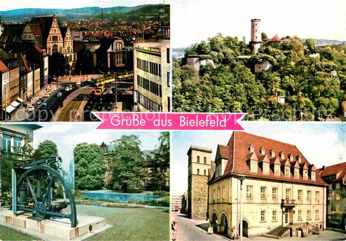BIELEFELD  CITY Rathaus Sparrenburg Museumsgarten Theater
