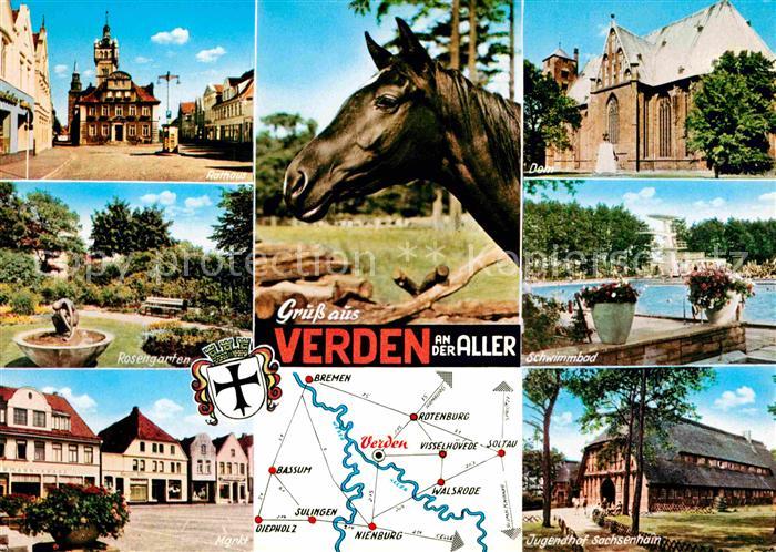 Verden Aller Rathaus Dom Rosengarten Schwimmbad Markt Jugendhof Sachsenhain