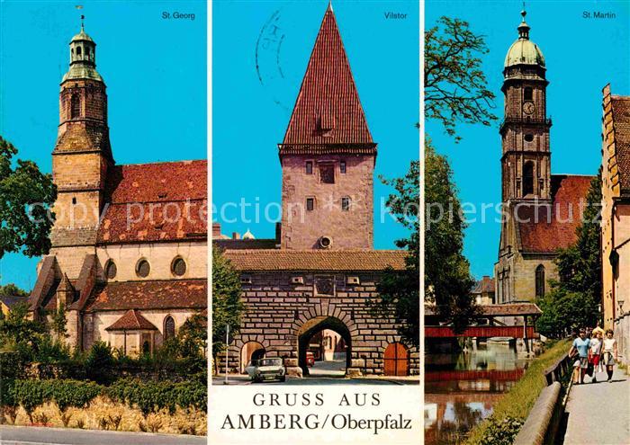 Amberg Oberpfalz St Georg Vilstor St Martin