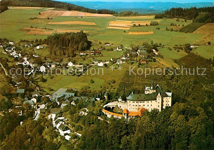 Lauenstein Oberfranken Burghotel Lauenstein Fliegeraufnahme