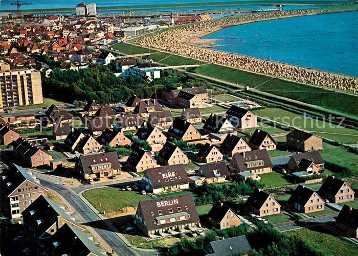 Buesum Nordseebad Haus Elke und Haus Berlin Fliegeraufnahme