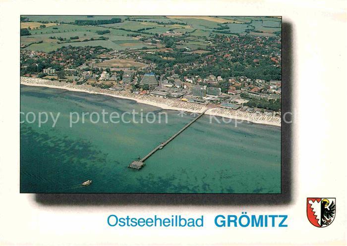 Groemitz Ostseebad Strand Seebruecke Fliegeraufnahme