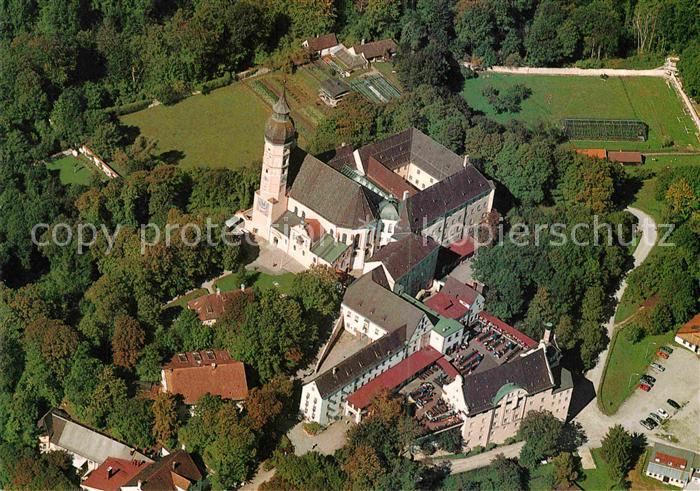 Andechs Kloster Andechs Fliegeraufnahme