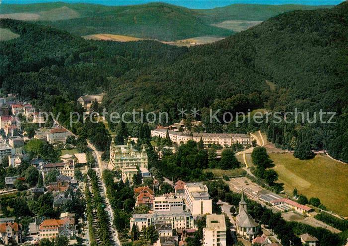 Bad Wildungen mit Badehotel Fliegeraufnahme