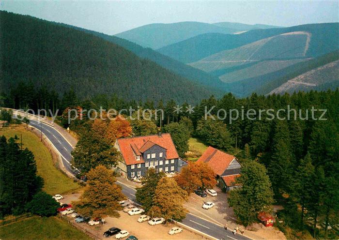 Hahnenklee-Bockswiese Harz Berggasthaus zum Auerhahn Fliegeraufnahme
