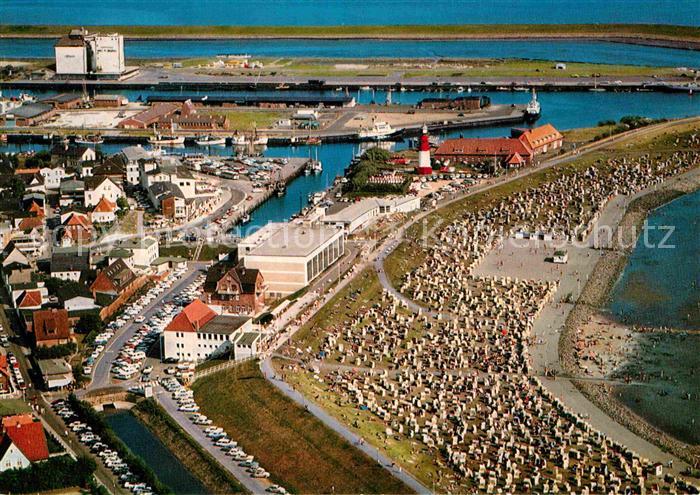 Buesum Nordseebad Strand Leuchtturm Fliegeraufnahme