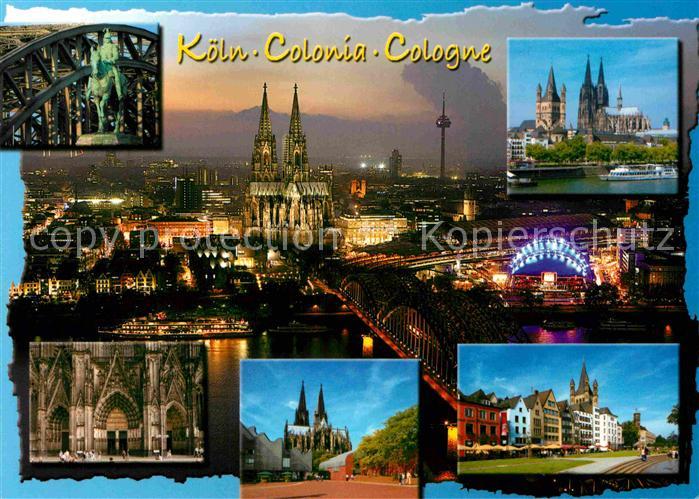 Koeln Rhein Dom Denkmal Stadtansichten
