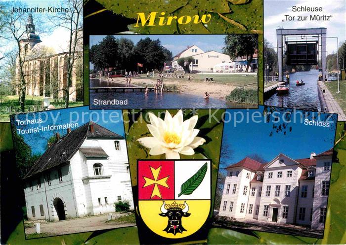 Mirow Torhaus Schloss Strandbad Schleuse Tor zur Mueritz