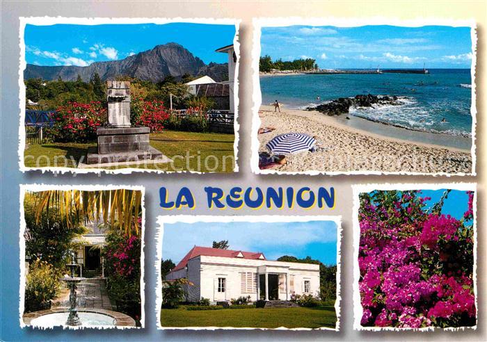 Reunion La Strand Springbrunnen Denkmal